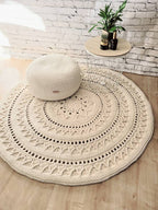 Teppich handmade Kinderzimmer, rund handgefertigt, Kinderzimmer Deko, Teppich für das Wohnzimmer, Geschenkidee für Taufe