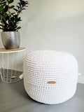 Pouf Sitzpouf Ottomane aus Baumwolle perfekt als Wohnzimmer und Kinderzimmer Dekoration Pouf Hocker mit Mikroperlen Füllung