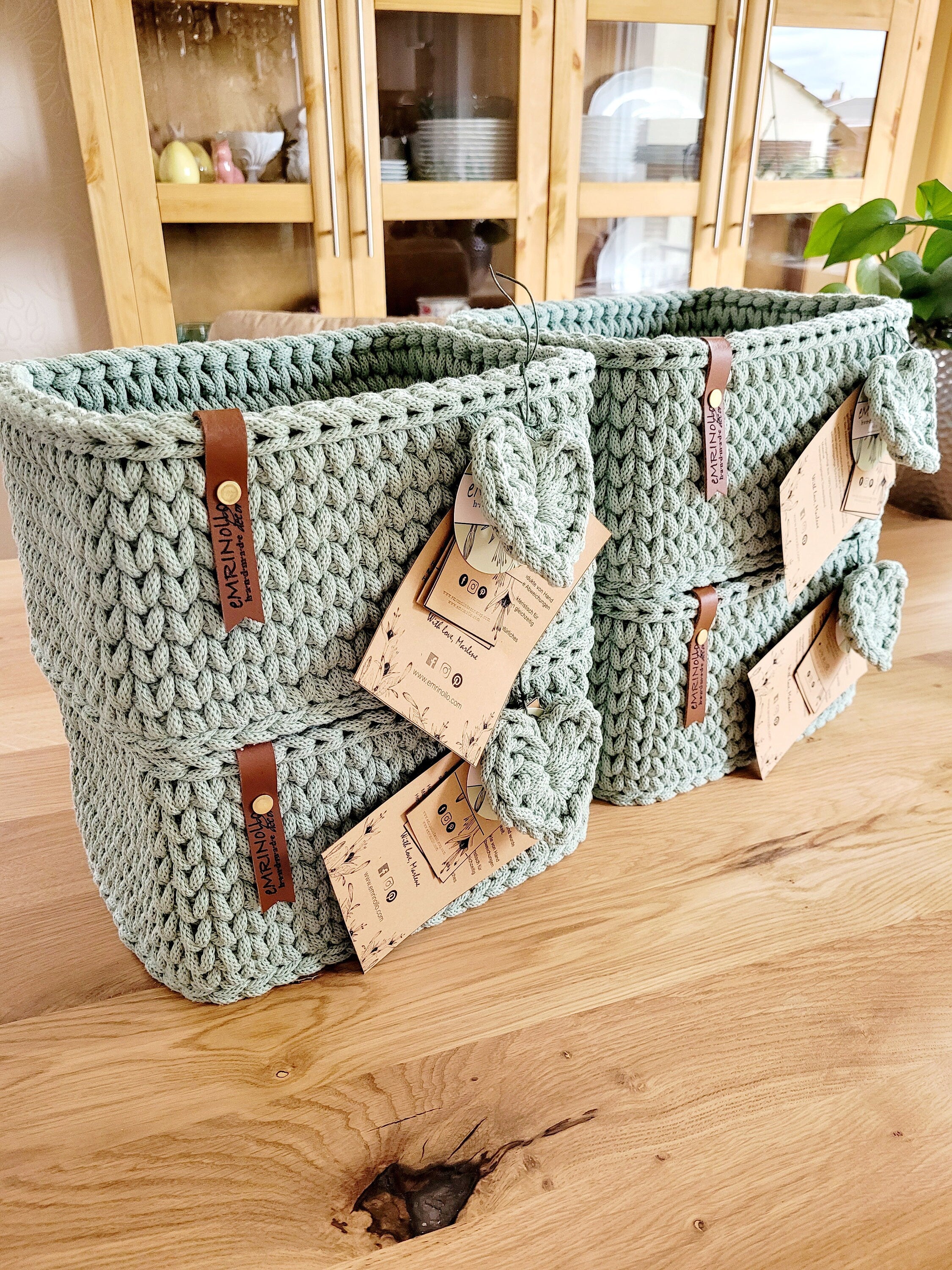 Korb gehäkelt eckig, Aufbewahrung Spielzeug, Kinderzimmer deko, Utensilo, Geschenkidee, Weihnachtsgeschenk, Bad Aufbewahrung