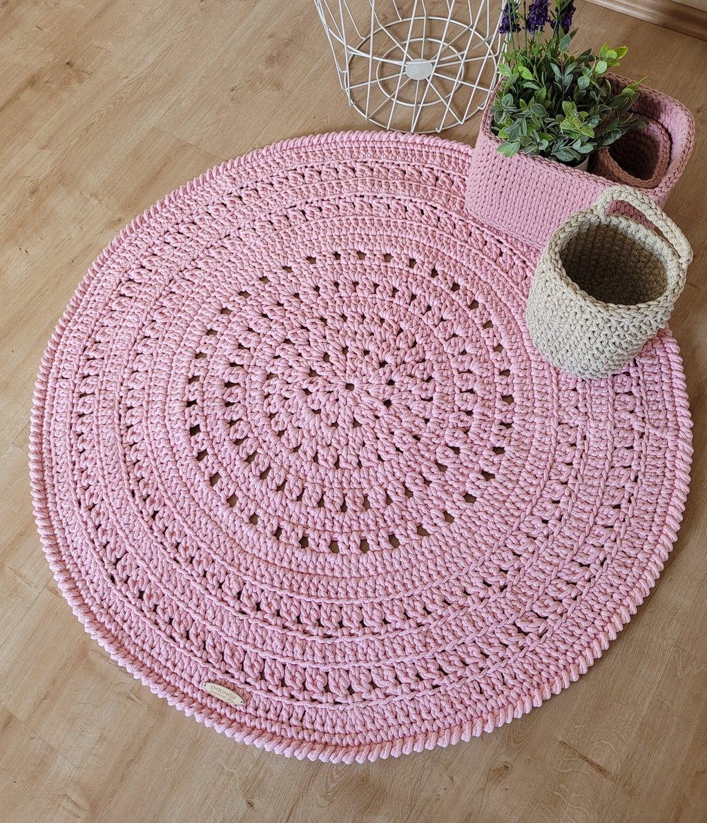 Moderne Teppiche Wohnzimmer - waschbarer Teppich rund -Teppich skandinavisch design – Spielteppich - Babyzimmer Teppich rund - Fantasyroom