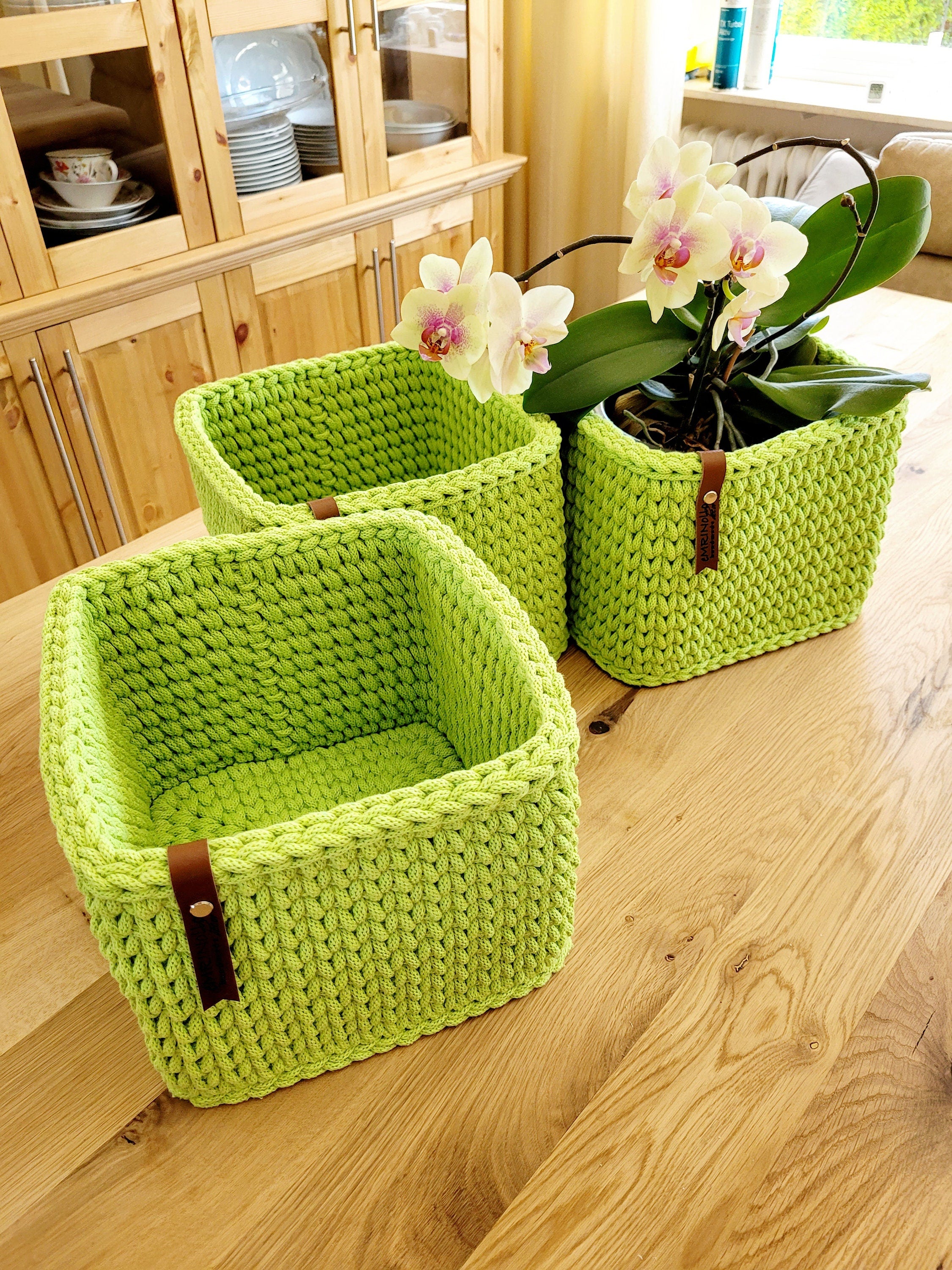 Aufbewahrungskorb eckig als Regalkorb / Badezimmer Organizer / Geschenkkorb/ Aufbewahrungsbox Kinder/ Korb rechteckig/ Wickeltisch Organizer
