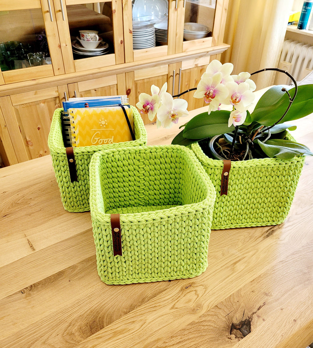 Aufbewahrungskorb eckig als Regalkorb / Badezimmer Organizer / Geschenkkorb/ Aufbewahrungsbox Kinder/ Korb rechteckig/ Wickeltisch Organizer