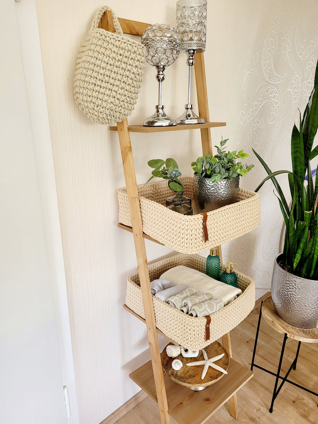 Regalkorb, Badezimmer Organizer, Aufbewahrungskorb eckig, Babyzimmer deko, Körbe für Regal, Tisch dekorieren, Korb für Decken