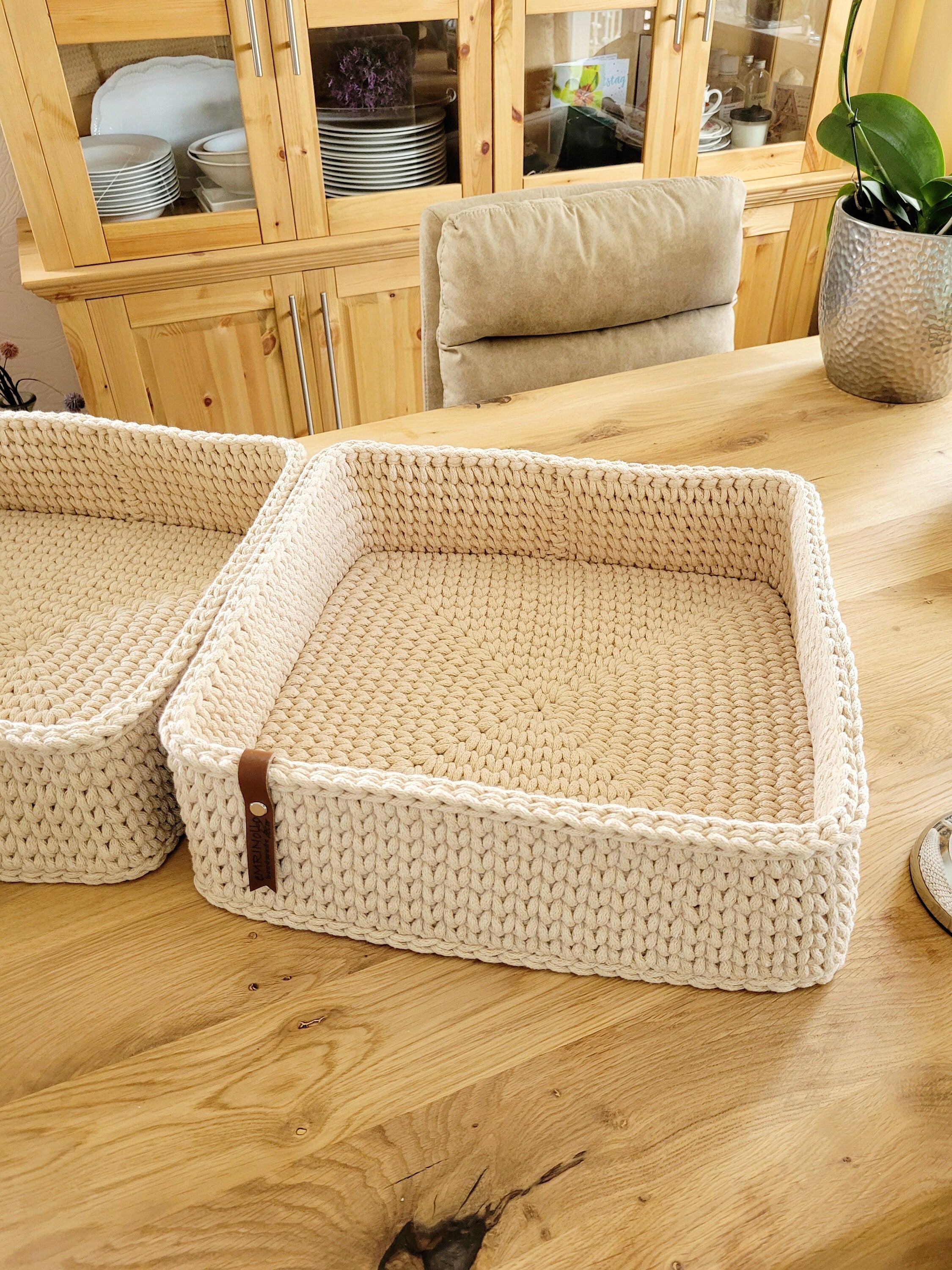 Regalkorb, Badezimmer Organizer, Aufbewahrungskorb eckig, Babyzimmer deko, Körbe für Regal, Tisch dekorieren, Korb für Decken