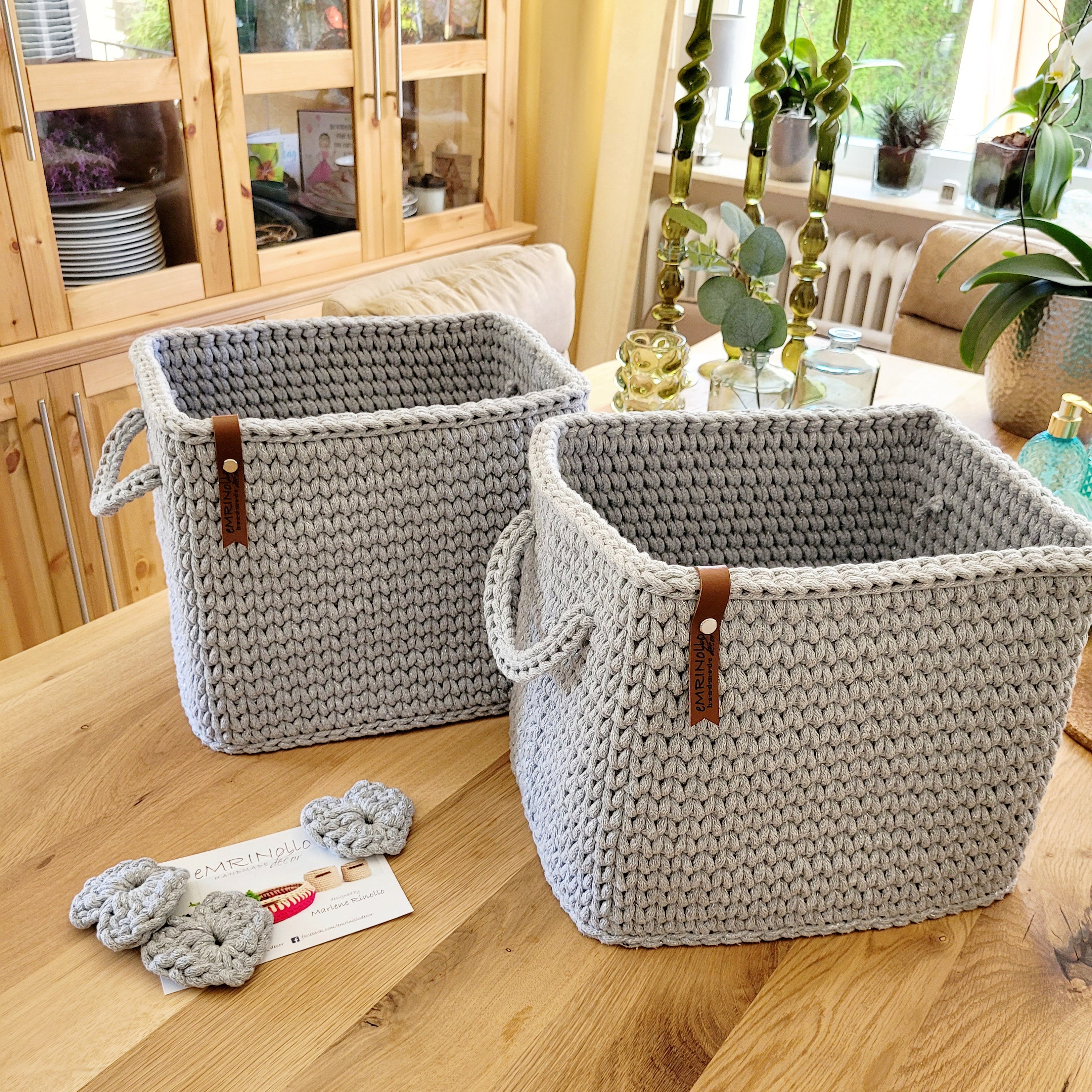 Regalkorb, Aufbewahrungskorb Kinderzimmer, Korb für Decken, Bücherkiste, Dekokörbe Wohnzimmer, Wickeltisch Organizer, Aufbewahrungsbox