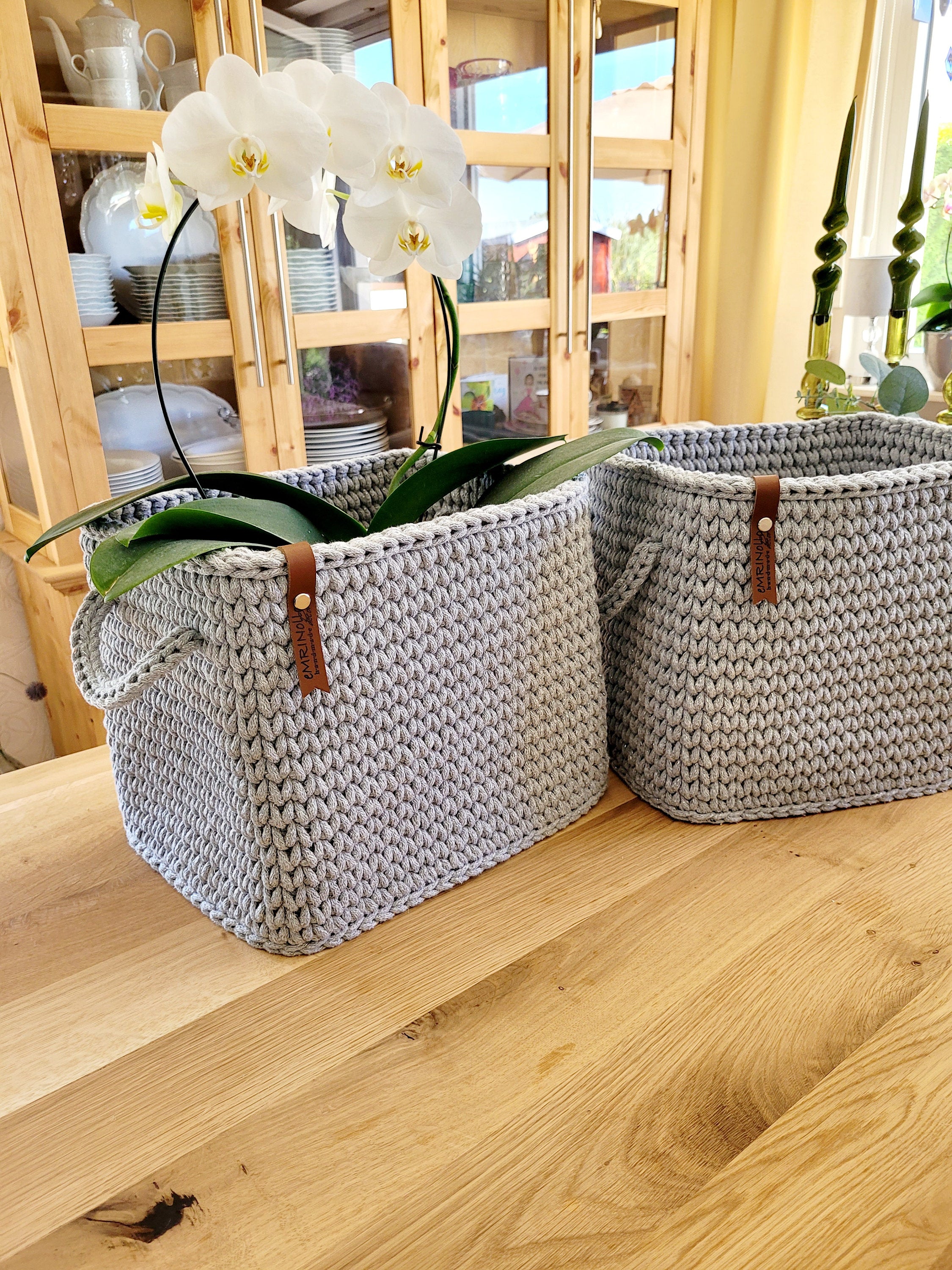 Regalkorb, Aufbewahrungskorb Kinderzimmer, Korb für Decken, Bücherkiste, Dekokörbe Wohnzimmer, Wickeltisch Organizer, Aufbewahrungsbox