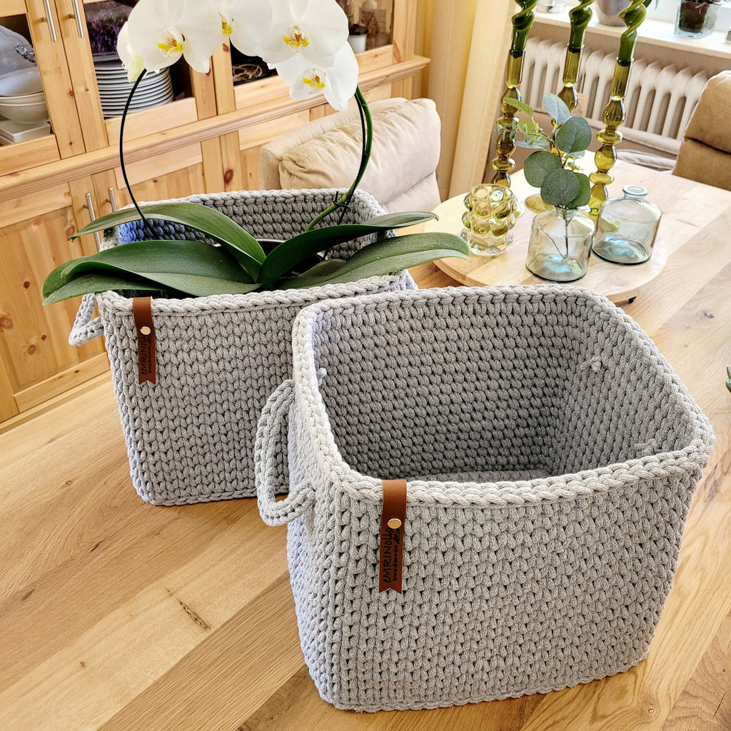 Regalkorb, Aufbewahrungskorb Kinderzimmer, Korb für Decken, Bücherkiste, Dekokörbe Wohnzimmer, Wickeltisch Organizer, Aufbewahrungsbox