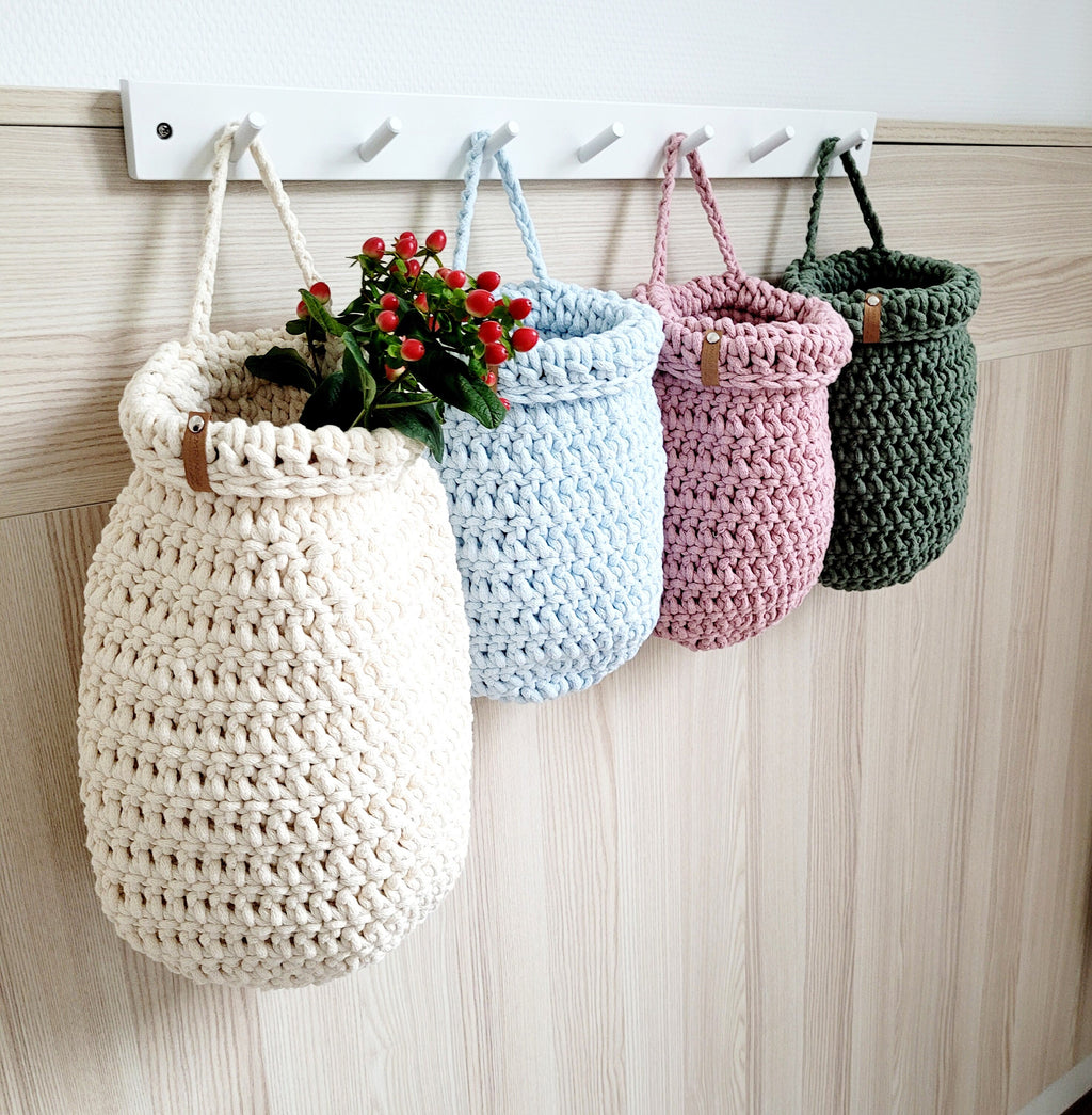 Hängekorb Kinderzimmer - Praktische Wanddeko Babyzimmer und Aufbewahrung in einem! Korb zum Aufhängen - Geschenk zur Geburt - Wandkörbe