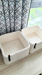Aufbewahrungskorb eckig als Regalkorb / Badezimmer Organizer / Geschenkkorb/ Aufbewahrungsbox Kinder/ Korb rechteckig/ Wickeltisch Organizer