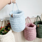 Hängekorb Kinderzimmer - Praktische Wanddeko Babyzimmer und Aufbewahrung in einem! Korb zum Aufhängen - Geschenk zur Geburt - Wandkörbe