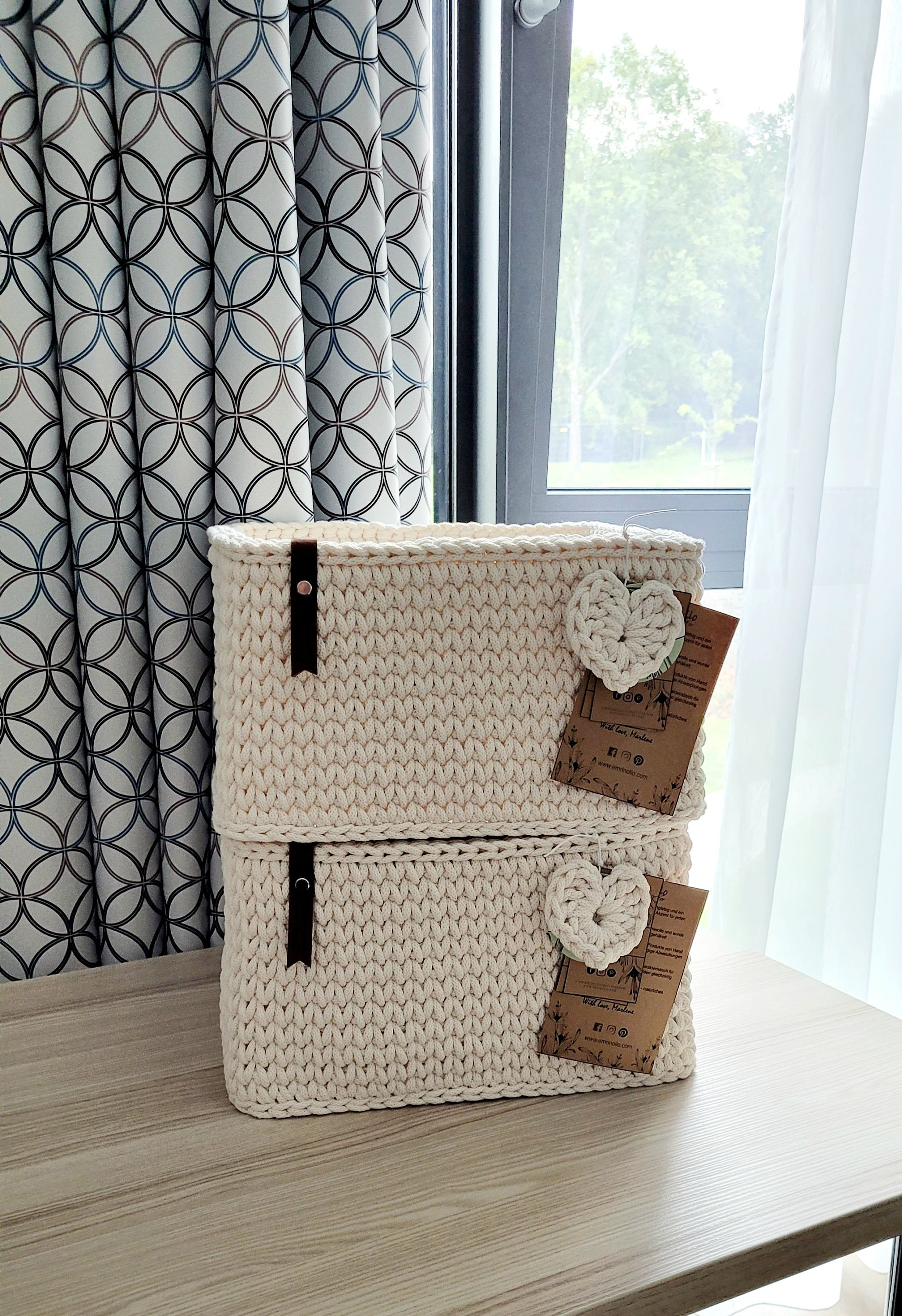 Aufbewahrungskorb eckig als Regalkorb / Badezimmer Organizer / Geschenkkorb/ Aufbewahrungsbox Kinder/ Korb rechteckig/ Wickeltisch Organizer