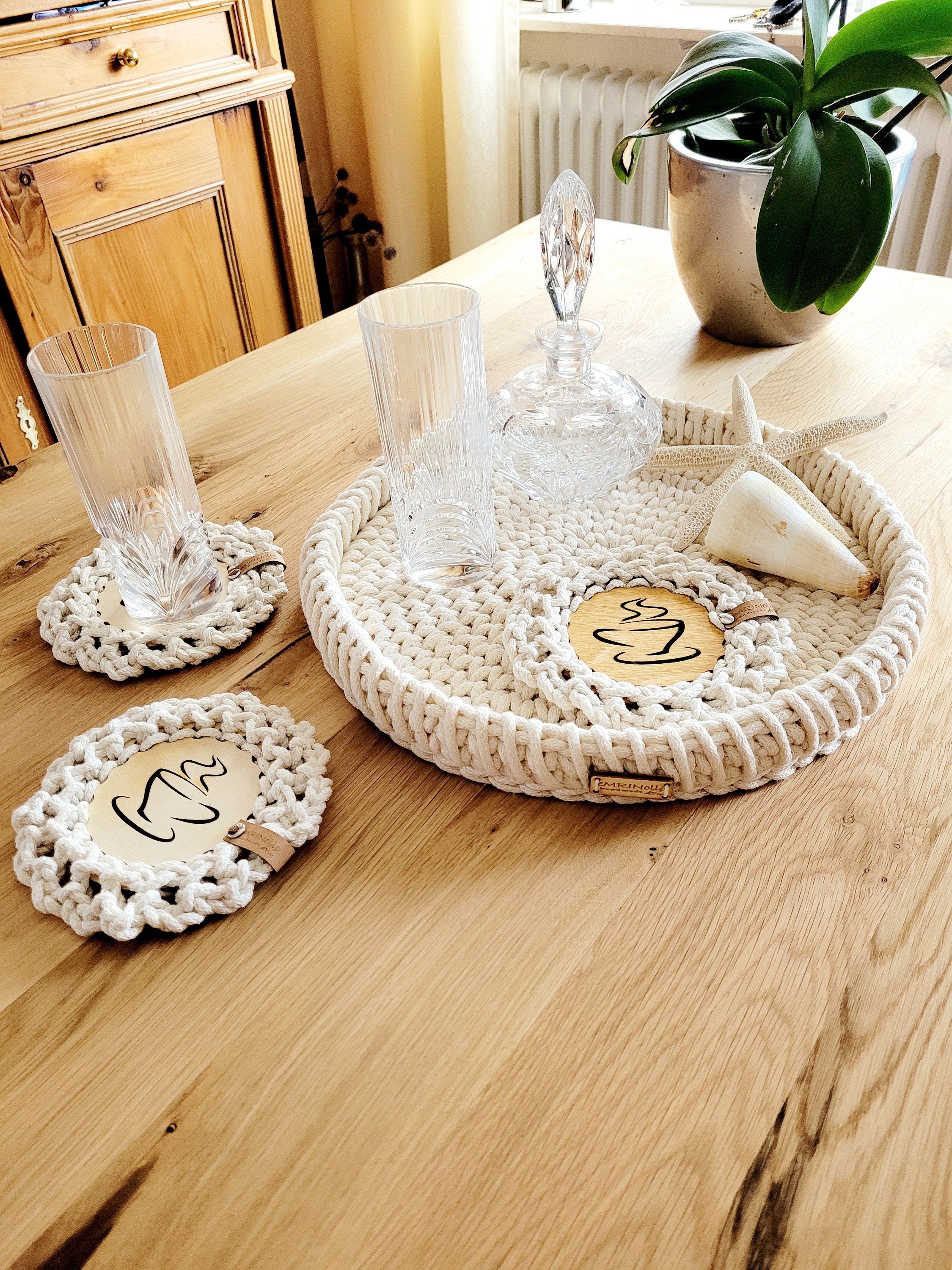 Serviertablett - Couchtisch Deko Tablett –Tischdeko – inspirierende Dekoideen – Obstschale - Schlüsselschale - Tafeldeko- Tischdeko Hochzeit