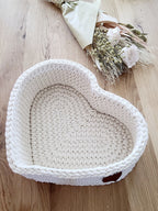 Geschenke für den Partner I Korb in Herzform I Romantische Geschenke I Geburtstag Frau I Partnergeschenke für Verliebte I Unikate I rote