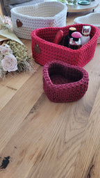 Geschenke für den Partner I Korb in Herzform I Romantische Geschenke I Geburtstag Frau I Partnergeschenke für Verliebte I Unikate I rote
