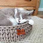 Katzenkörbe und Hundekörbe aus weichem 9mm Baumwollgarn