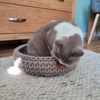 Cat bed, cat basket, cat sofa, great gift idea for cat owners, soft and stable, handmade dog basket for kittens and puppies