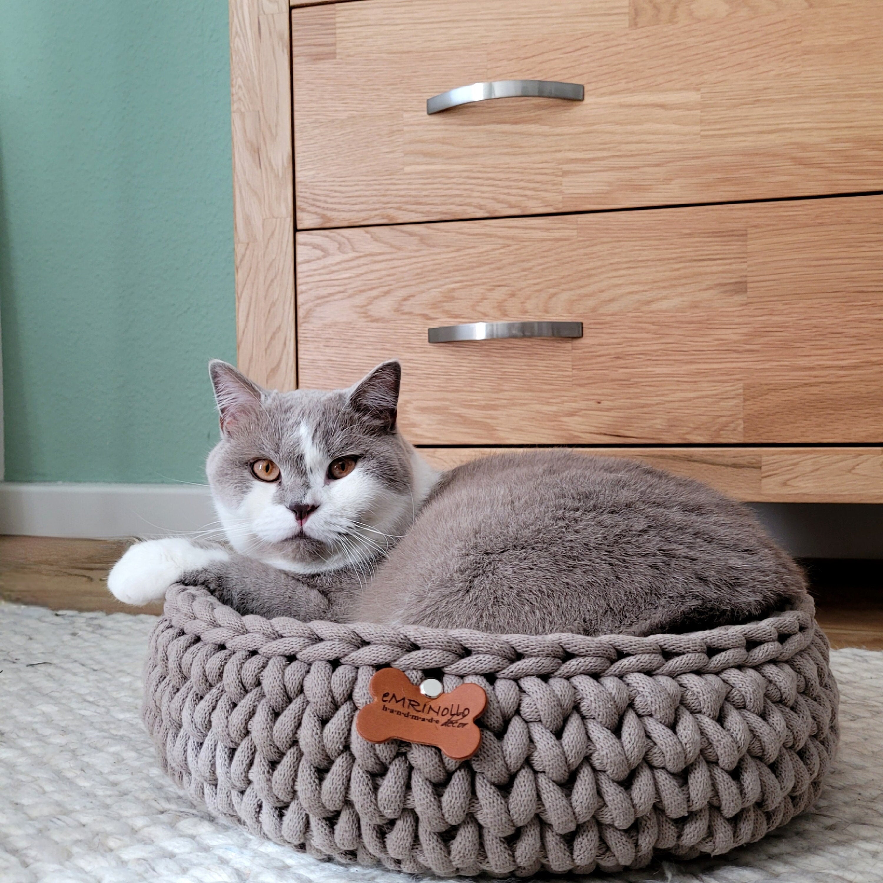 Katzenkörbe und Hundekörbe aus weichem 9mm Baumwollgarn