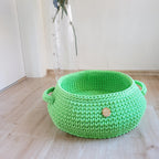Dieser Korb kann sogar bei witzigen Baby-Home-Foto-Shootings ein tolles Accessoire darstellen.