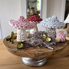 Ideen Herbstdeko: Handgefertigte Dekoration- gehäkelter Pilz –Herbstdeko für den Tisch, Boho Wohnaccessoires, Fall hosting decor