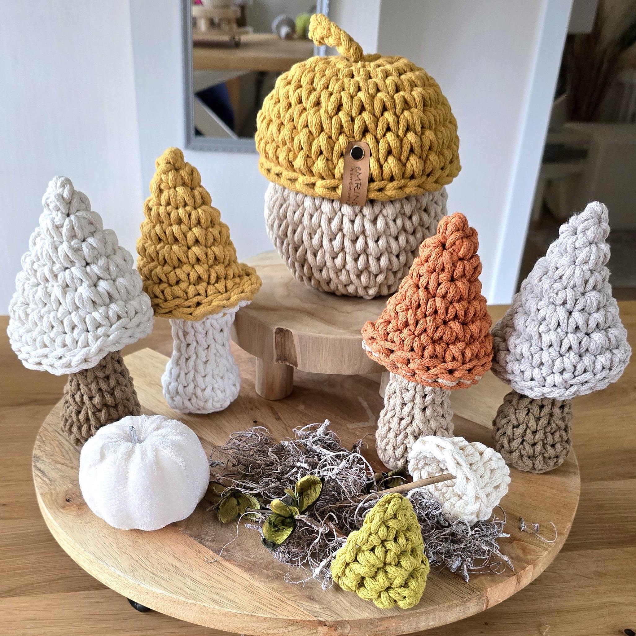 Unsere Pilze sind nicht nur eine tolle Herbstdeko für den Tisch, sondern auch ein kreatives Geschenk für deine Freundin oder ein liebevolles Geschenk für Mütter und Schwestern.