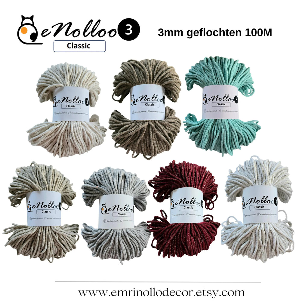 Braided cord 3 mm glitter| 100 m | Basic price 1m=0.08 Eur Macrame yarn braided, cotton braided cord, cotton yarn, Cotton cord with glitter