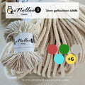 Braided cord 3 mm glitter| 100 m | Basic price 1m=0.08 Eur Macrame yarn braided, cotton braided cord, cotton yarn, Cotton cord with glitter