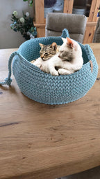 Katzenkorb & Hundebett – Haustierbett, Weiches Katzenkissen, Katzenbett, Geschenk für Katzenbesitzer, Katzenmama Geschenk,  Hundesofa xxl