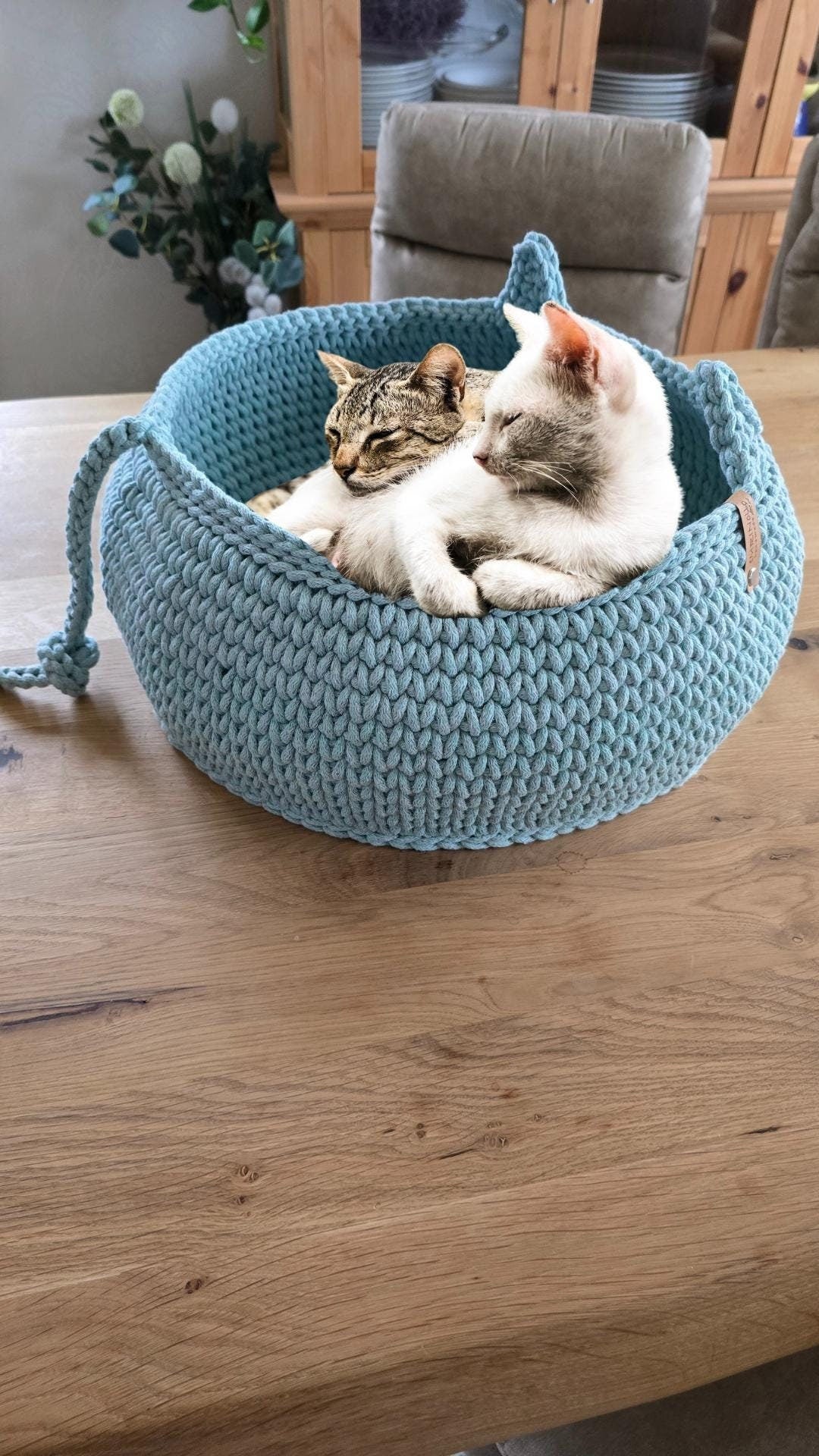 Katzenkorb & Hundebett – Haustierbett, Weiches Katzenkissen, Katzenbett, Geschenk für Katzenbesitzer, Katzenmama Geschenk,  Hundesofa xxl