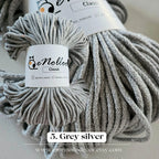 Braided cord 3 mm glitter| 100 m | Basic price 1m=0.08 Eur Macrame yarn braided, cotton braided cord, cotton yarn, Cotton cord with glitter
