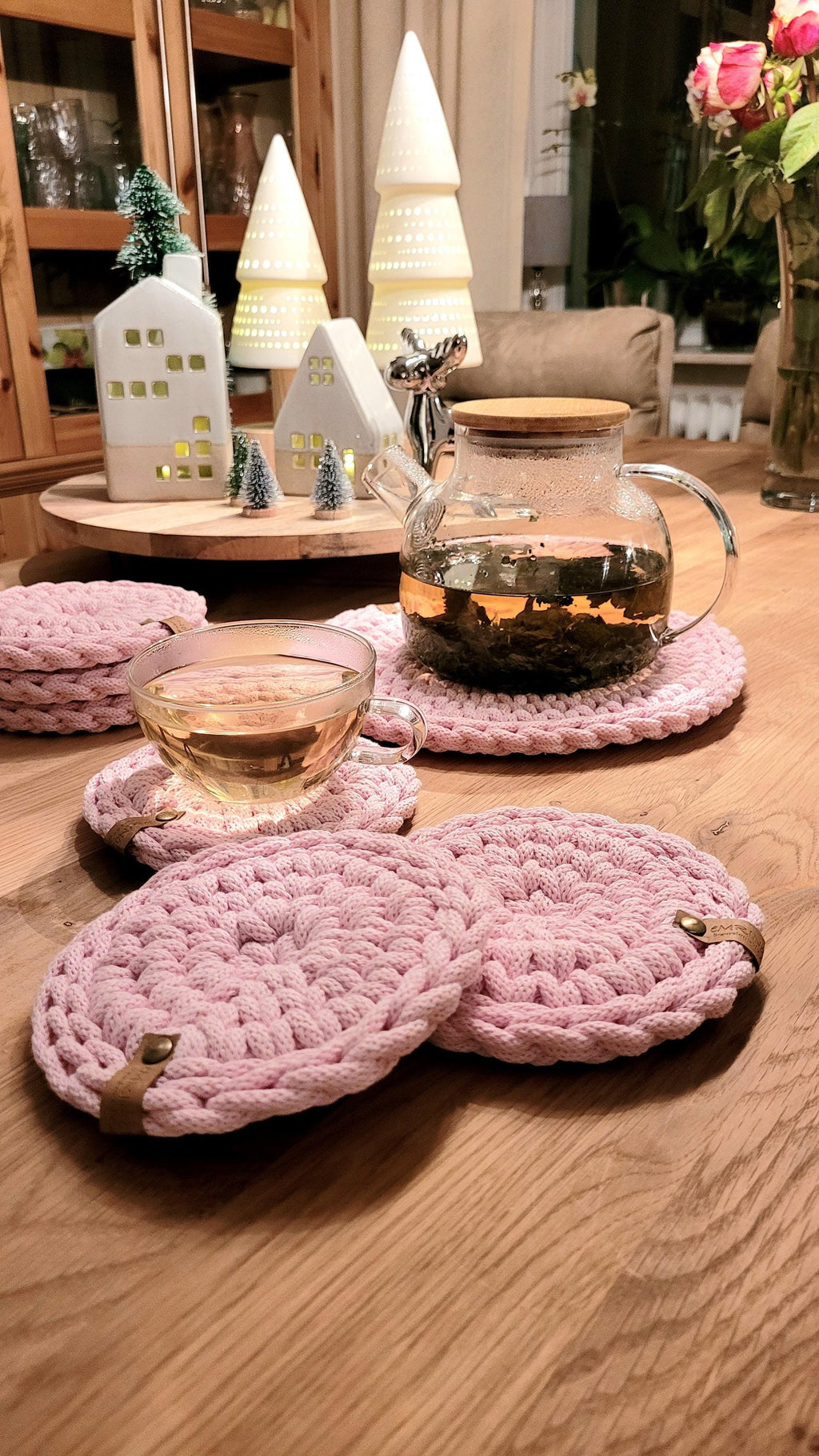 Ein Blumentopf Untersetzer für deine Pflanzen und ein stilvolles Tischset Weihnachten – was will man mehr?