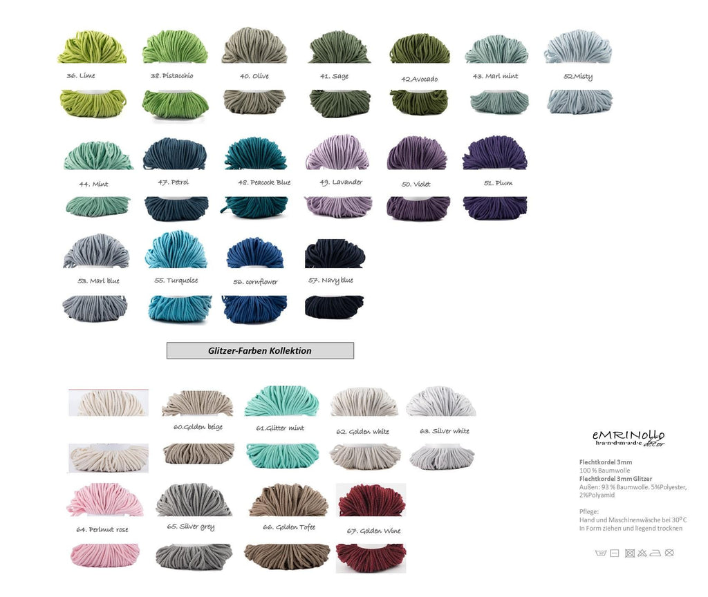 Die Farbpalette für Deine neuen GlasUntersetzer