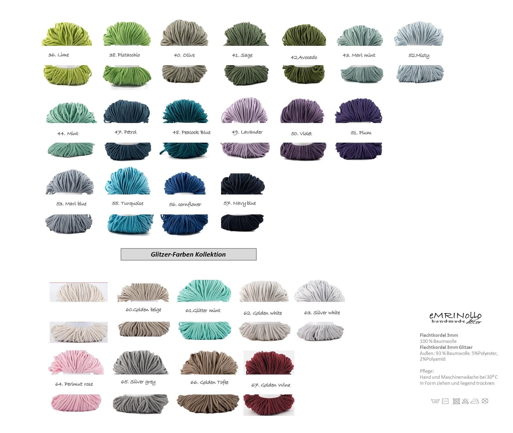 Die Farbpalette für Deine neuen GlasUntersetzer