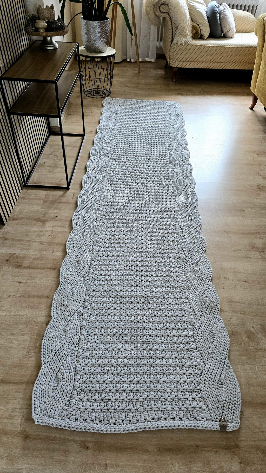 Not just a rug – a game-changer for your home!
This runner rug is not just a rug. It’s a statement! Whether in the hallway, living room, bathroom, or kitchen, it adds warmth, style, and protection to your floors. With its Scandinavian design, it blends effortlessly into any modern home. Handcrafted, durable, and unique – just like your taste. Your long hallway runner is waiting – grab it now before it’s gone!