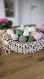 Ostereier Osteranhänger Eier – Moderne Osterdekoration | Handgemachte Anhänger, stilvolles Oster-Mitbringsel, Deko Blumen
