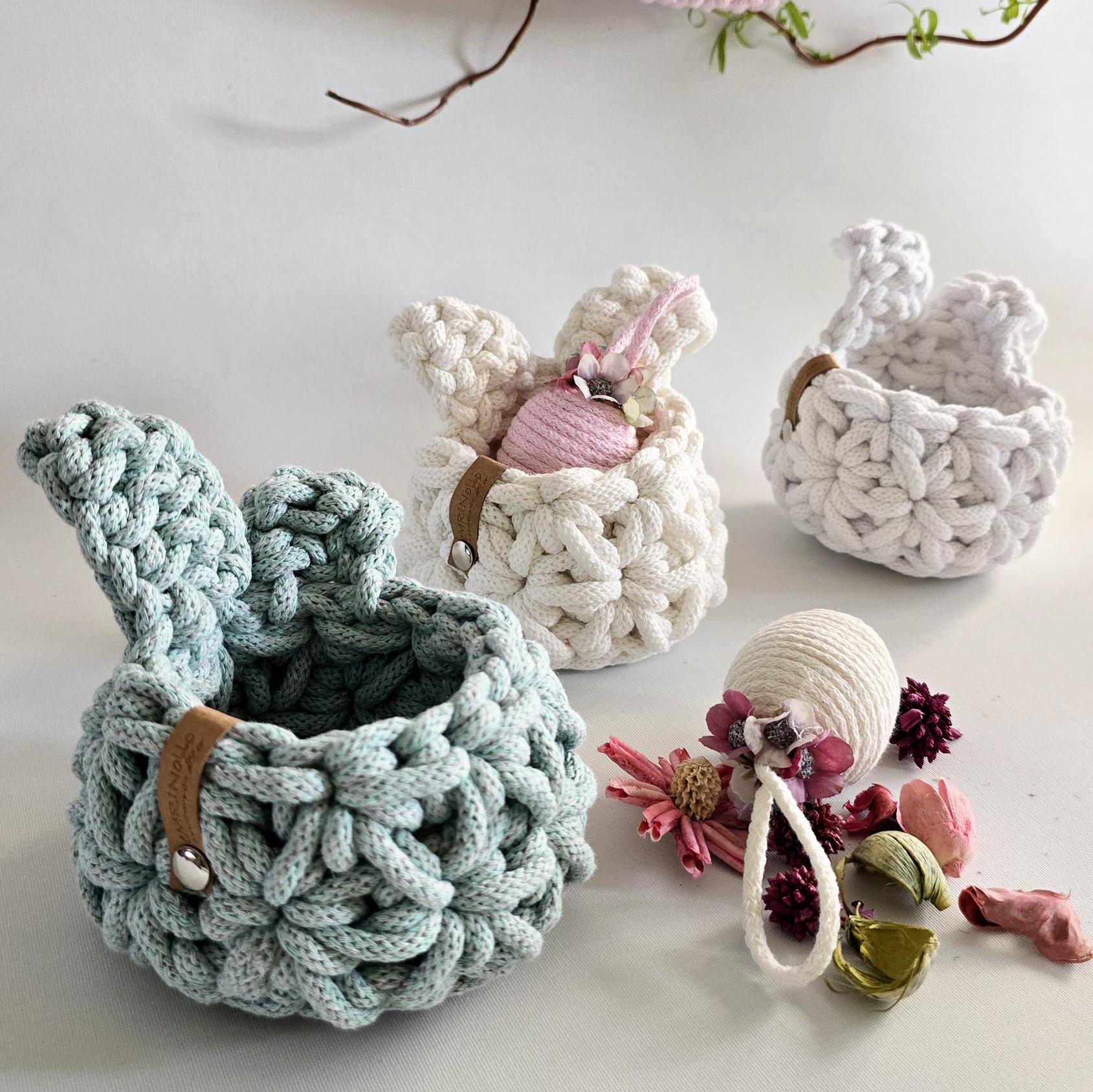 Verleihe deinem Osternest einen Hauch von Eleganz mit diesem handgefertigten Osterkörbchen! 🌸✨