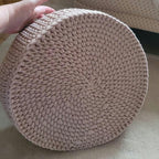 Zeitungskorb, newspaper gehäkelt, Korbschale, Aufbewahrungskorb, beige Spielzeug Korb, Scandi Home-Dekor, skandinavisches japandi Style