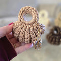 Crochet Bag Charm | Keychain with Ring | Minimalist Accessory
