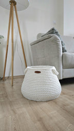 XXL basket providing generous storage space for textiles and household items