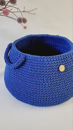 Aufbewahrungskorb, Wäschekorb, scandi style, Utensilo gehäkelt, Spielzeugbox, Aufbewahrungstasche, Babyzimmer deko, Geschenkidee Taufe