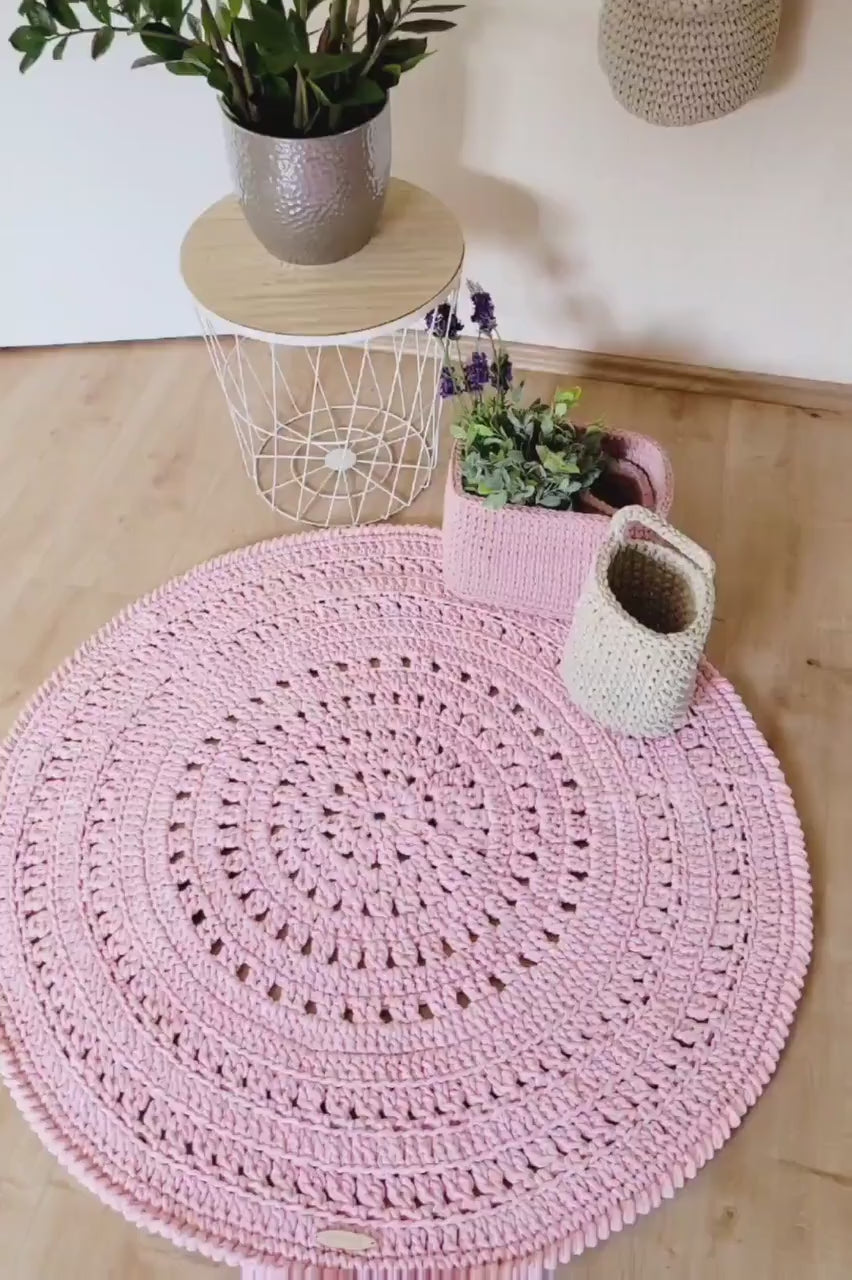 Moderne Teppiche Wohnzimmer - waschbarer Teppich rund -Teppich skandinavisch design – Spielteppich - Babyzimmer Teppich rund - Fantasyroom