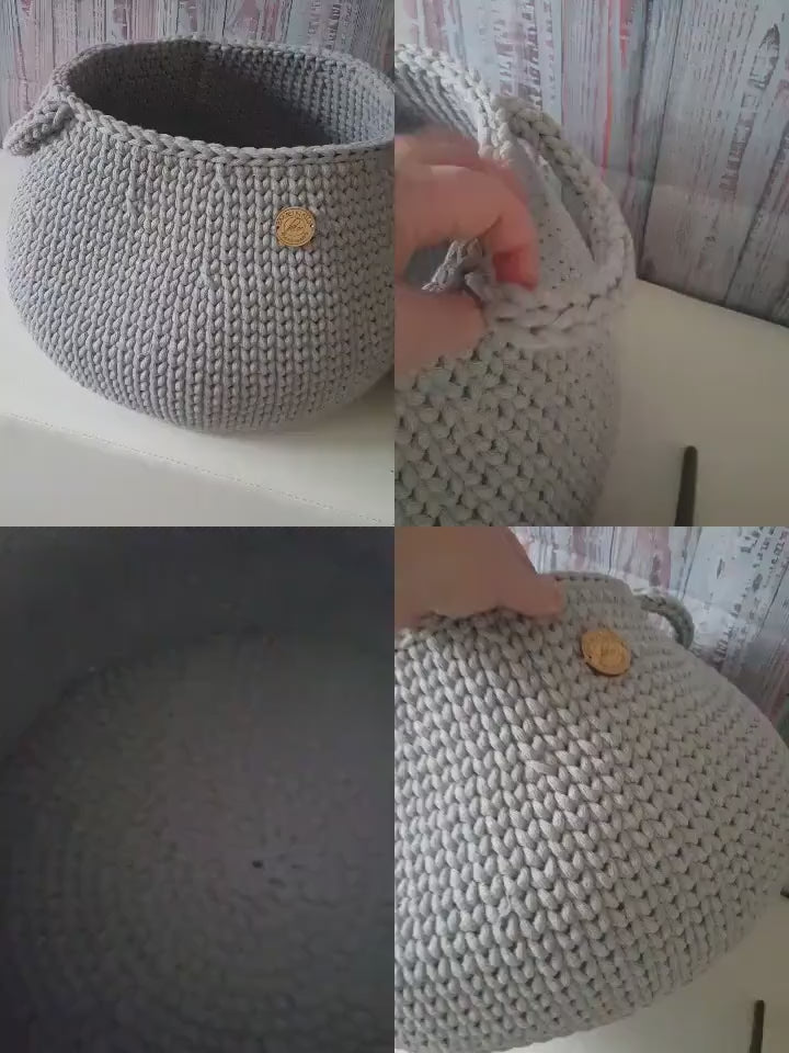 Aufbewahrungskorb xxl, Wäschekorb, scandi style, Utensilo gehäkelt, Spielzeugbox, Aufbewahrungstasche, Babyzimmer deko, Geschenkidee Taufe