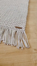 Teppichläufer Kinderzimmer gehäkelt, eckig handgefertigt, Kinderzimmer Deko, Teppich für das Wohnzimmer, Geschenkidee für Taufe