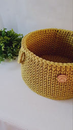 Korb, Utensilo, Häkelkorb, Baumwollkorb, Hohe Qualtität, Kinderkorb, Kinderzimmer Dekoration, Babypartygeschenk, Babyzimmer, Aufbewahrung