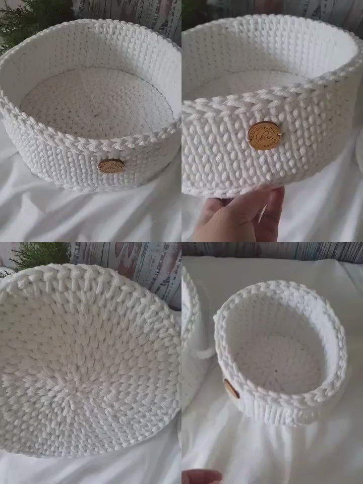 Basket, häkeln Korb, Kinder Korb, Kinderkorb, Wohnzimmer Dekoration, Housewarminggeschenk, Weihnachtsgeschenk, Bad Aufbewahrung, Skandistile