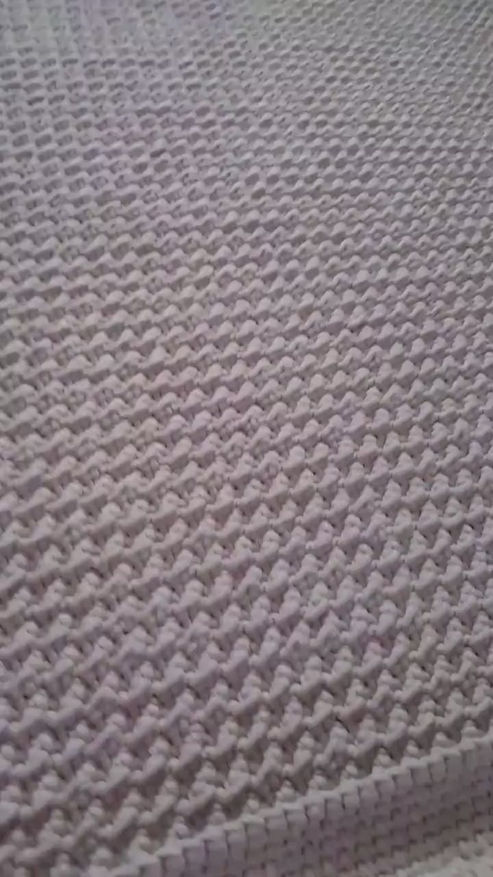 Teppich eckig für Wohnzimmer, Kinderzimmer Deko, Baumwollteppich, im skandinavischem Stil, Teppich handgefertigt und nachhaltig, Geschenk