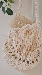 Häkeltasche, Strickprojekttasche, Umhängetasche, gehäkelte Projekttasche, Reisestricktasche,  es ist Tasche, Netztasche, häkeln Tasche, garn