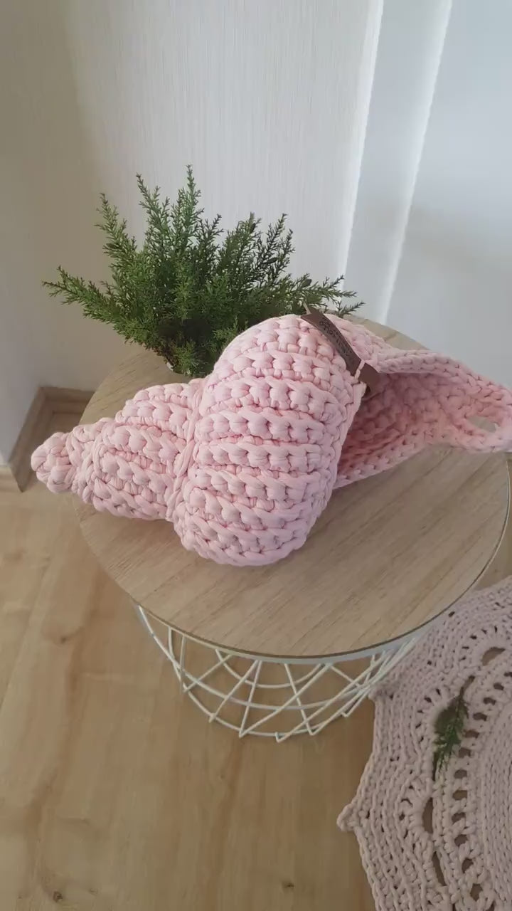 Shell Muschelkorb Muschel gehäkelt Hängekorb Aufbewahrung Giveaway Deko Housewarminggeschenk dekorativ Korb Wohnkultur Baumwolle