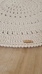 Teppich handmade Kinderzimmer, rund handgefertigt, Kinderzimmer Deko, Teppich für das Wohnzimmer, Geschenkidee für Taufe